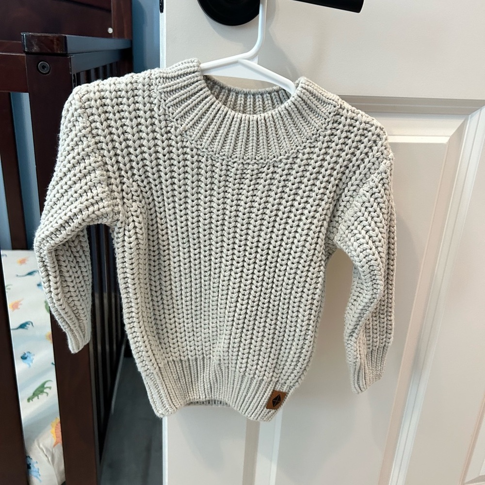 Kyte Baby Chunky Knit Sweater in Oat